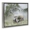 Stupell Industries Overgrown Floral Truck Framed Floater Canvas Wall Art Design by Lori Deiter